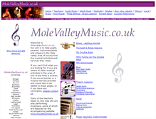 Tablet Screenshot of molevalleymusic.co.uk